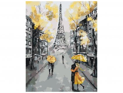 Malování podle čísel - KVETOUCÍ PAŘÍŽ - ŽLUTÁ