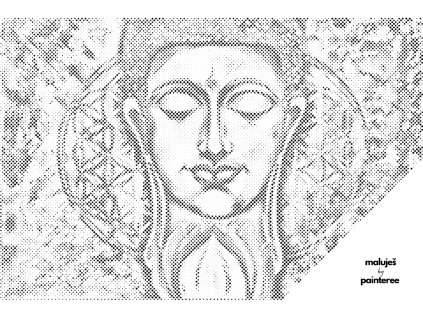 Tečkování - OBRAZY OD LENKY - MANDALA BUDDHA