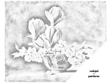 Tečkování - PIETER WAGEMANS - MAGNOLIE A KVÍTKA TŘEŠNÍ