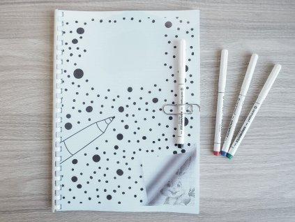 Tečkovací sešit - Velikonoce (Varianta 4 barvy (Černá, Modrá, Zelená, Červená))