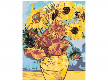 Malování podle čísel - SLUNEČNICE (VAN GOGH)