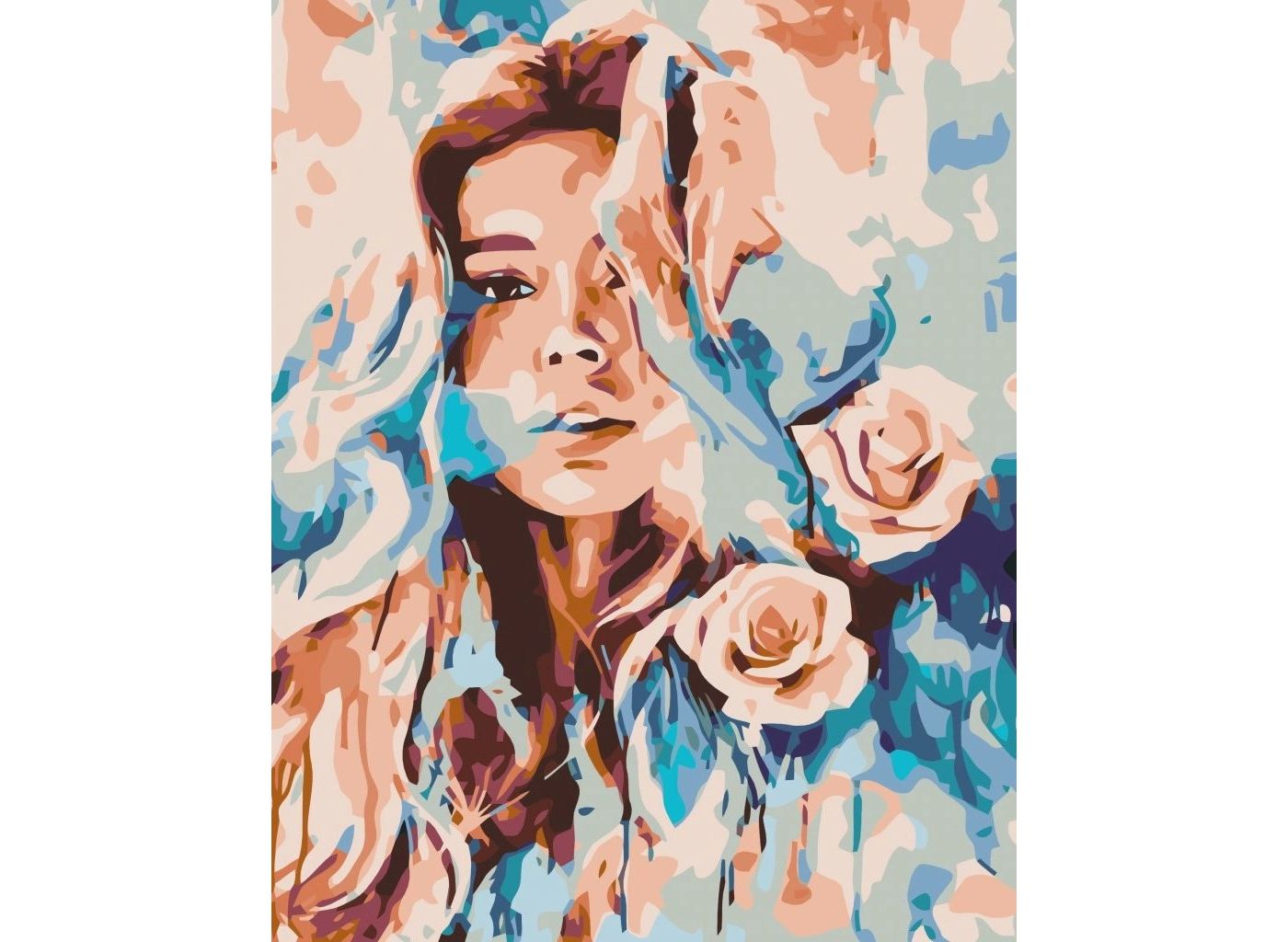 MALUJEŠ Malování podle čísel - RŮŽOVÁ ŽENA Rozměr: 80 x 100 cm, Rámování: bez rámu a bez vypnutí plátna