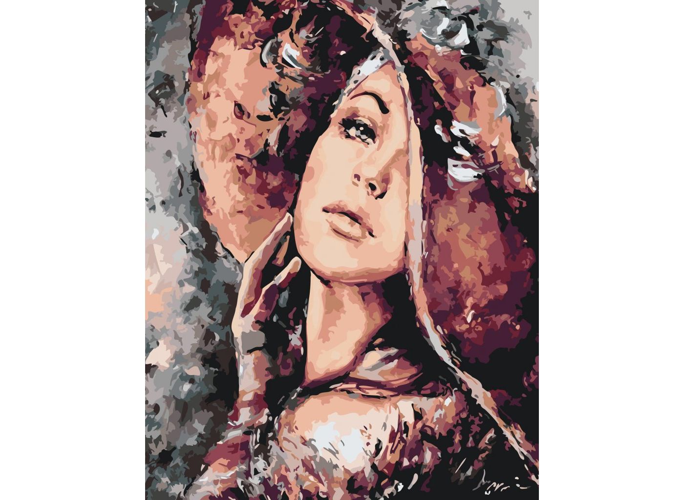 MALUJEŠ Malování podle čísel - ZASNĚNÁ Rozměr: 30 x 40 cm, Rámování: bez rámu a bez vypnutí plátna