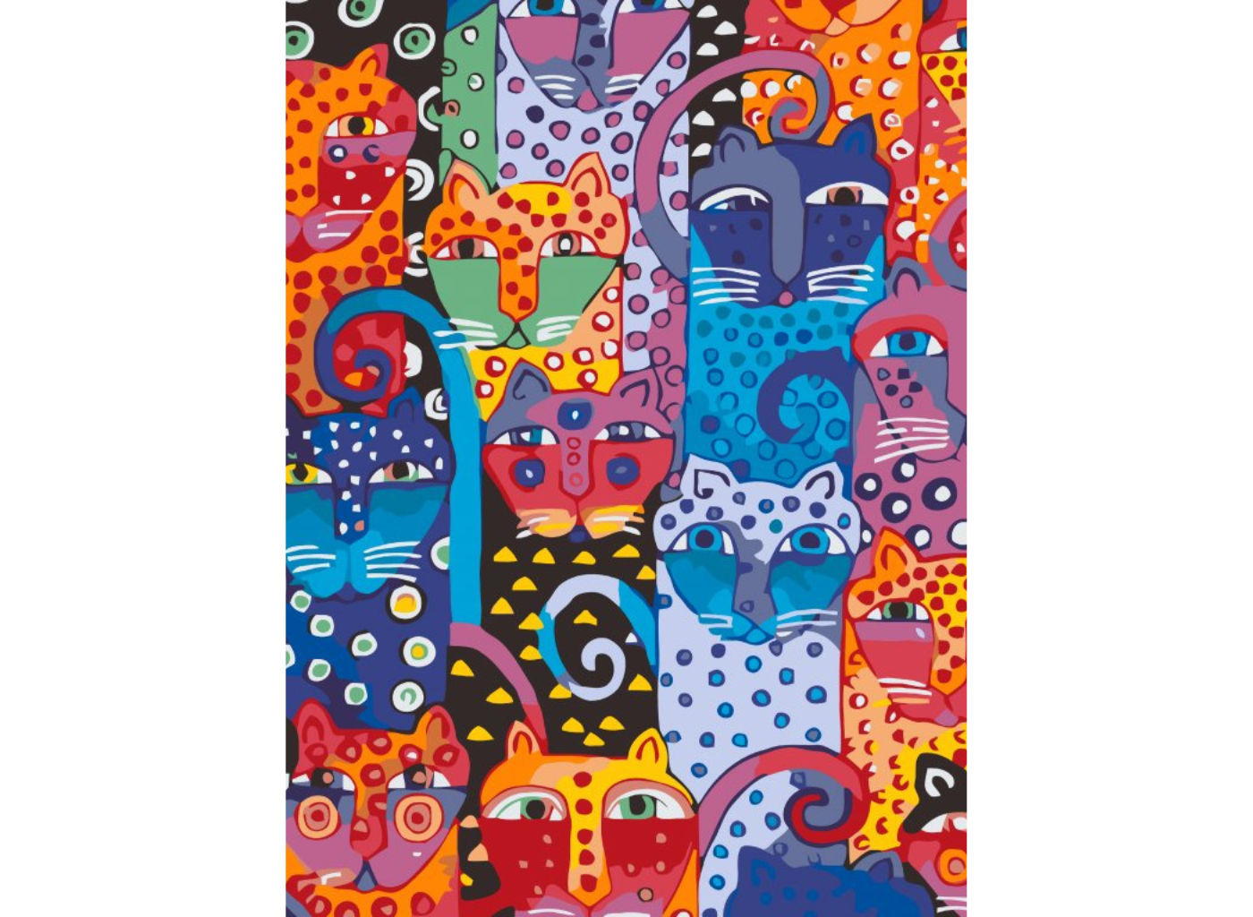 MALUJEŠ Malování podle čísel - DIVOKÉ KOČKY Rozměr: 60x80 cm, Rámování: bez rámu a bez vypnutí plátna