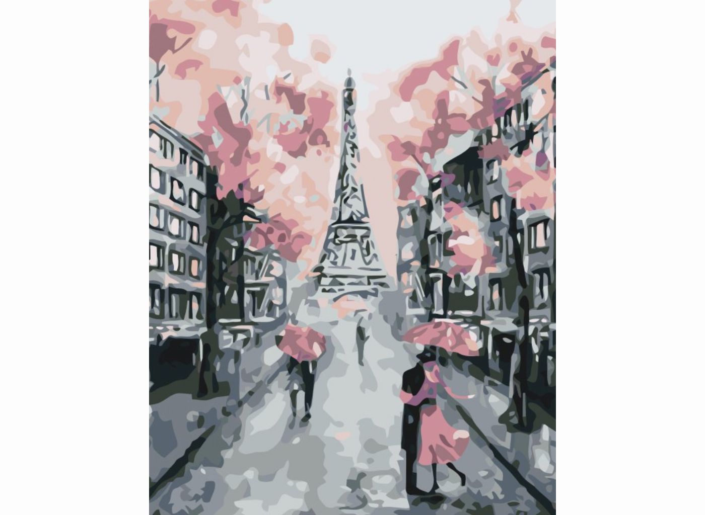MALUJEŠ Malování podle čísel - KVETOUCÍ PAŘÍŽ Rozměr: 80 x 100 cm, Rámování: vypnuté plátno na rám
