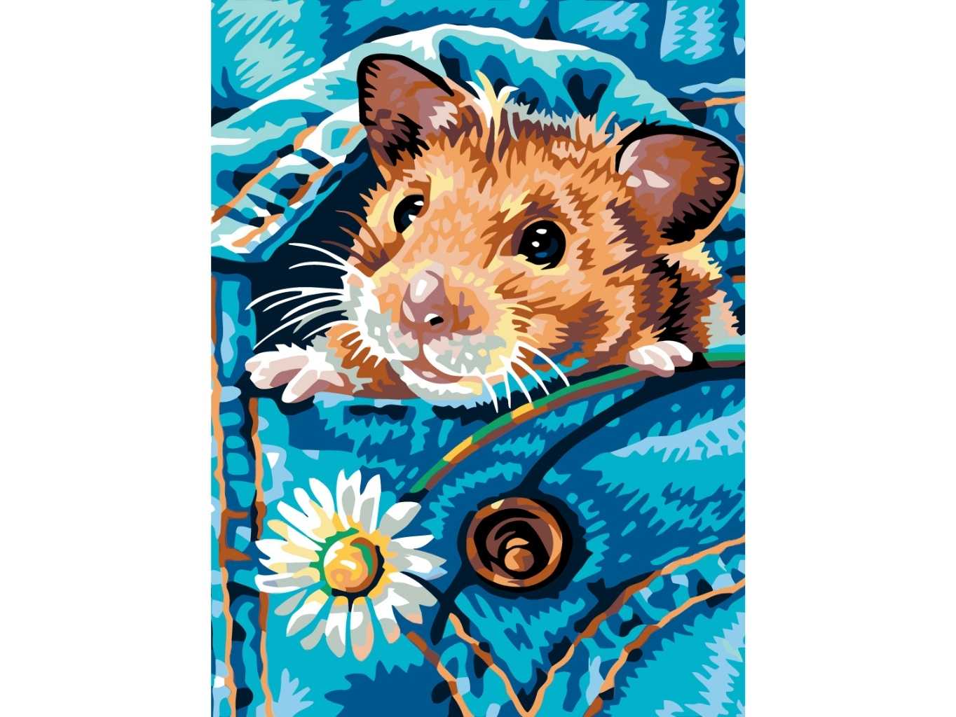 MALUJEŠ Malování podle čísel - KŘEČEK S KOPRETINKOU Rozměr: 60x80 cm, Rámování: bez rámu a bez vypnutí plátna