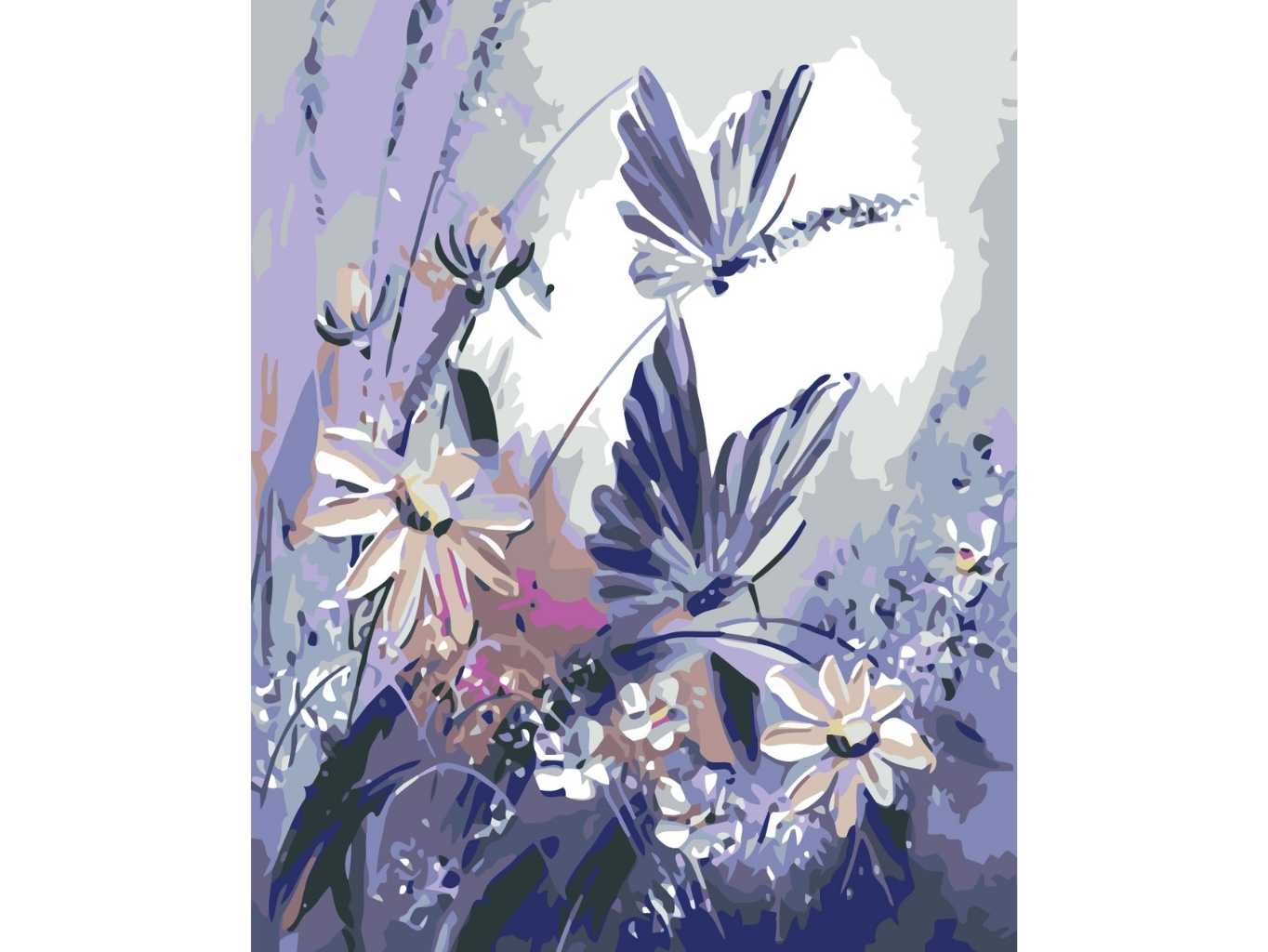 MALUJEŠ Malování podle čísel - MOTÝLI Rozměr: 40x50 cm, Rámování: bez rámu a bez vypnutí plátna
