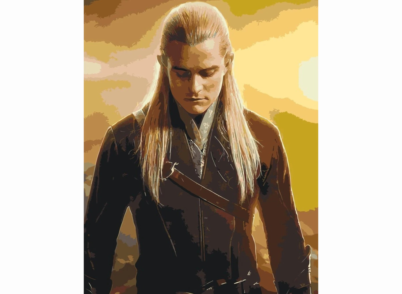 MALUJEŠ Malování podle čísel - LEGOLAS Rozměr: 30 x 40 cm, Rámování: bez rámu a bez vypnutí plátna