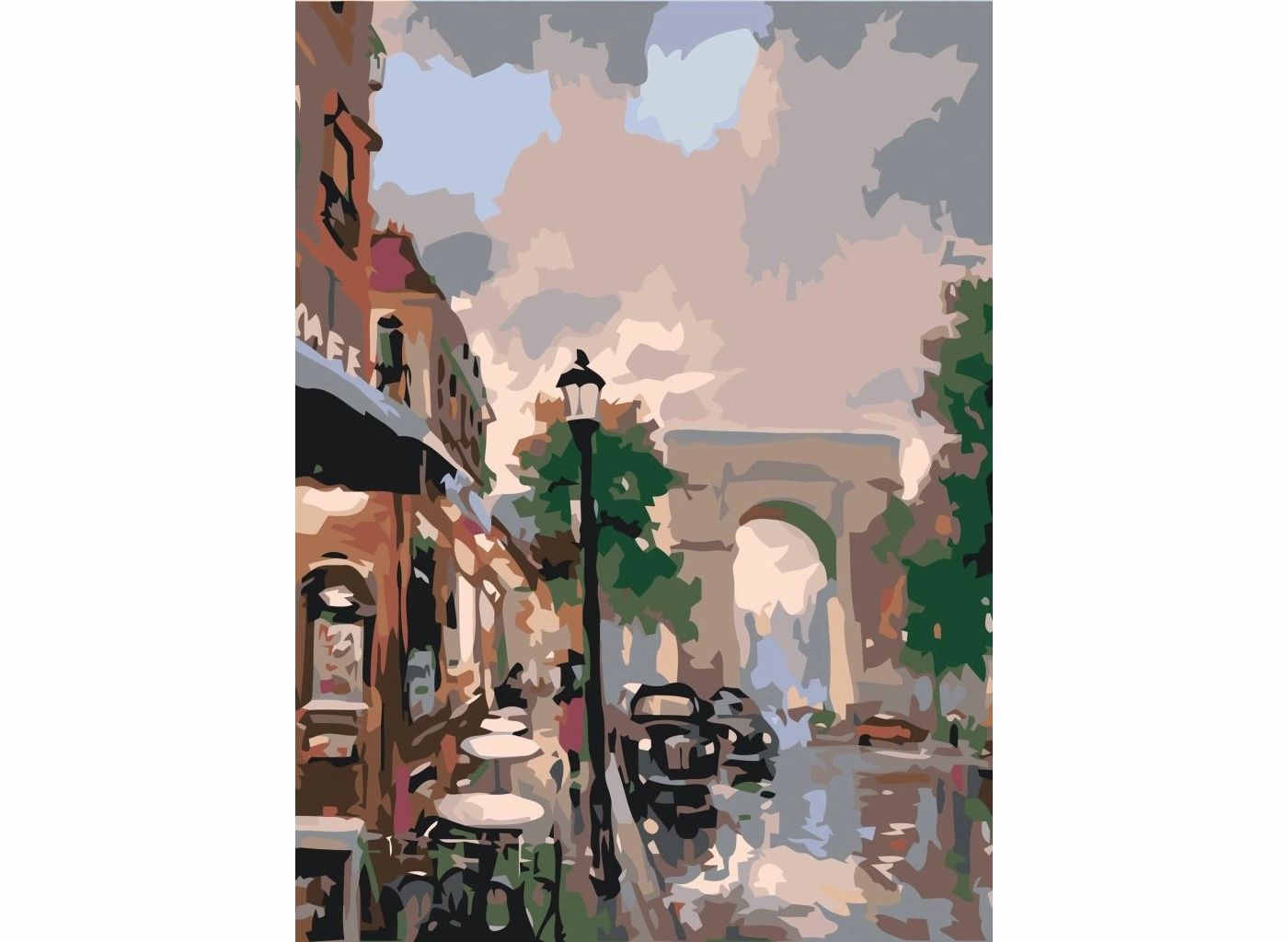 MALUJEŠ Malování podle čísel - FRANCOUZSKÝ OBLOUK Rozměr: 30 x 40 cm, Rámování: vypnuté plátno na rám