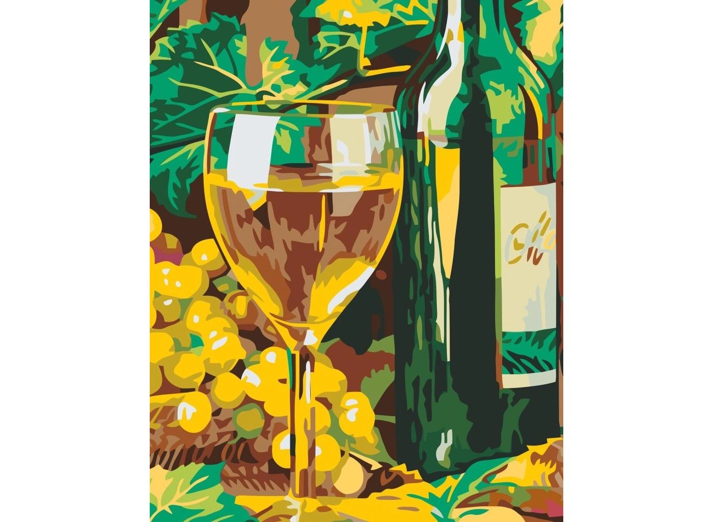 MALUJEŠ Malování podle čísel - VÍNKO Rozměr: 30 x 40 cm, Rámování: vypnuté plátno na rám
