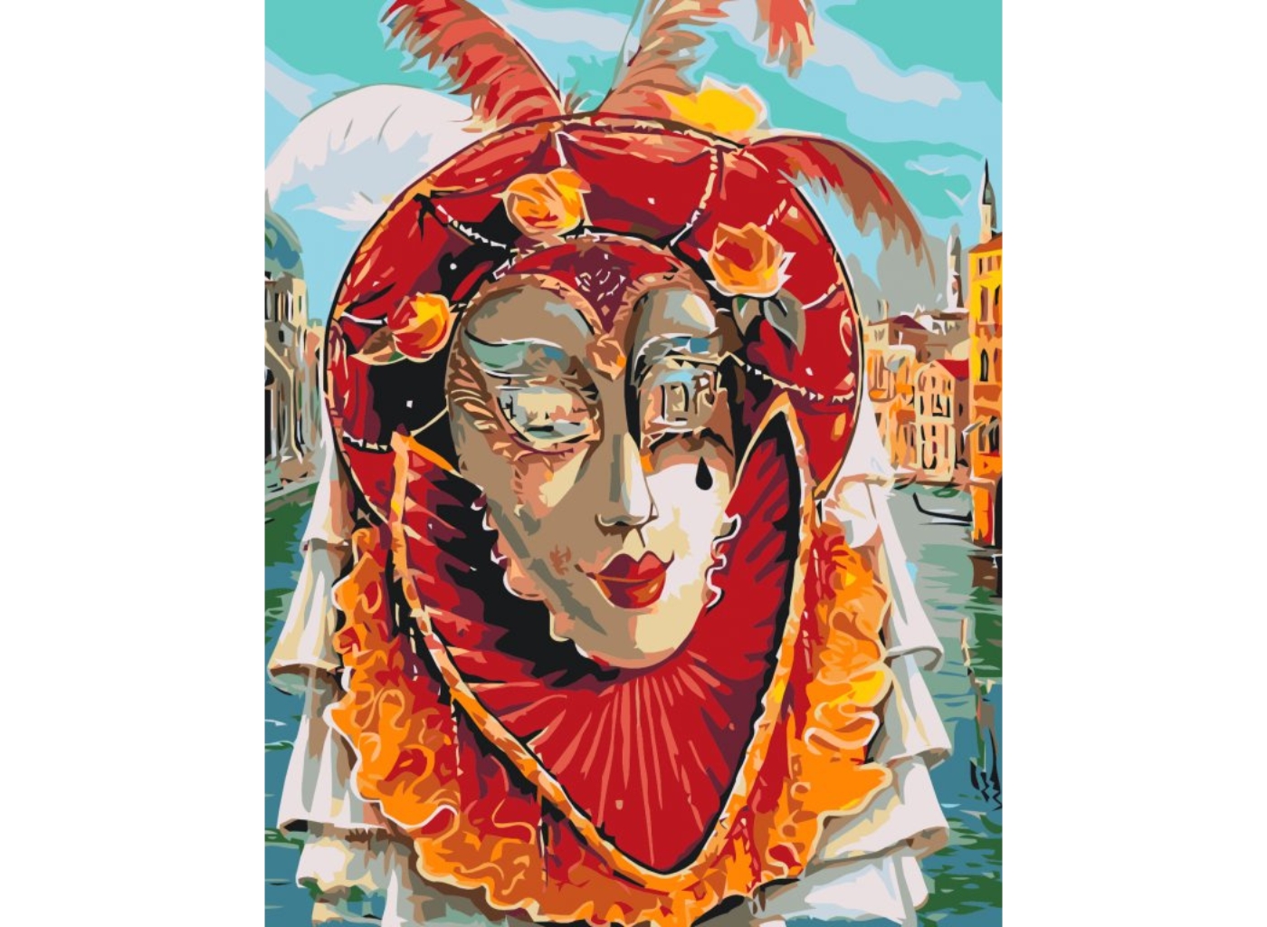 MALUJEŠ Malování podle čísel - KARNEVAL V RIU Rozměr: 80x100 cm, Rámování: vypnuté plátno na rám