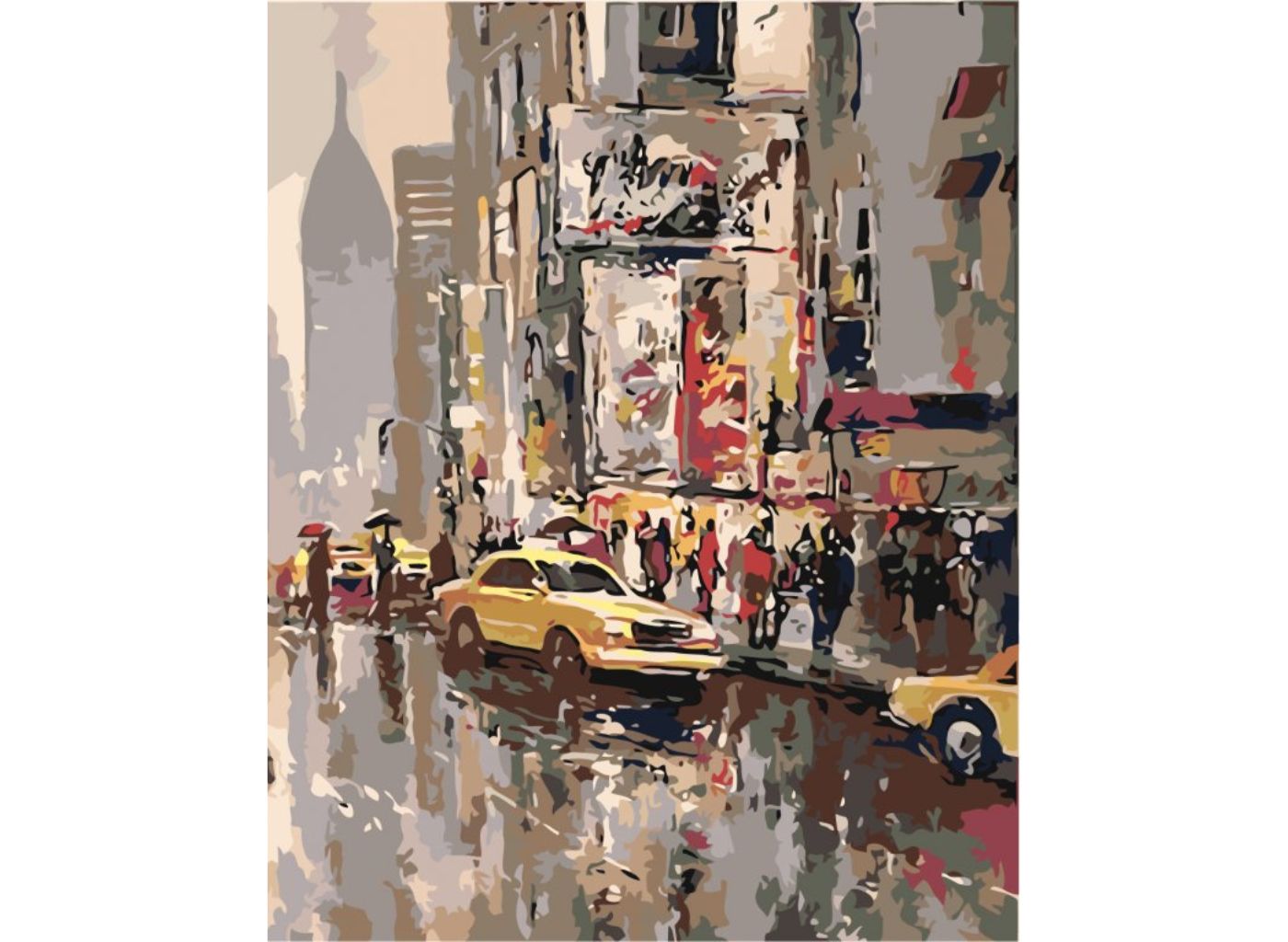 MALUJEŠ Malování podle čísel - AMERICKÉ TAXI Rozměr: 80x100 cm, Rámování: vypnuté plátno na rám