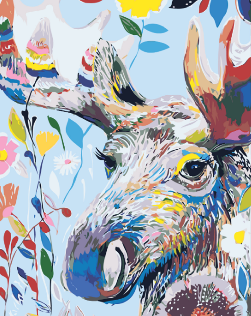 MALUJEŠ Malování podle čísel - KVĚTINOVÝ LOS Rozměr: 80x100 cm, Rámování: bez rámu a bez vypnutí plátna