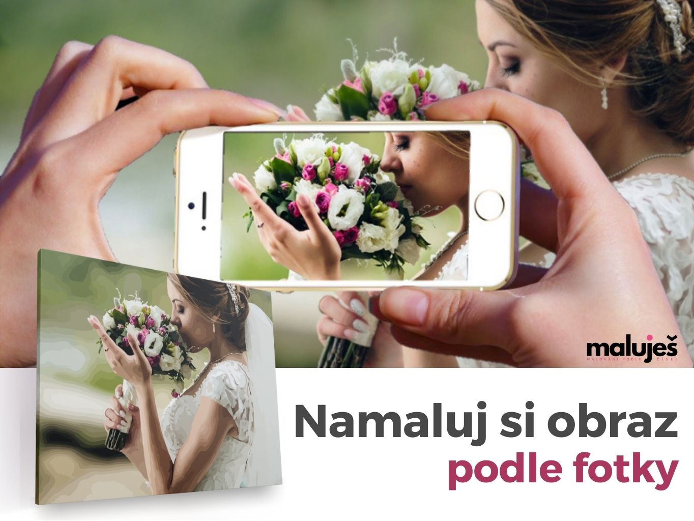 MALUJEŠ Malování podle čísel - OBRAZ PODLE VLASTNÍ FOTOGRAFIE Rozměr: 40x80 cm, Rámování: bez rámu a bez vypnutí plátna