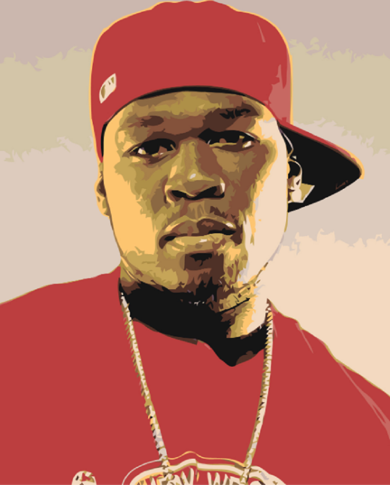 MALUJEŠ Malování podle čísel - 50 CENT Rozměr: 30x40 cm, Rámování: bez rámu a bez vypnutí plátna