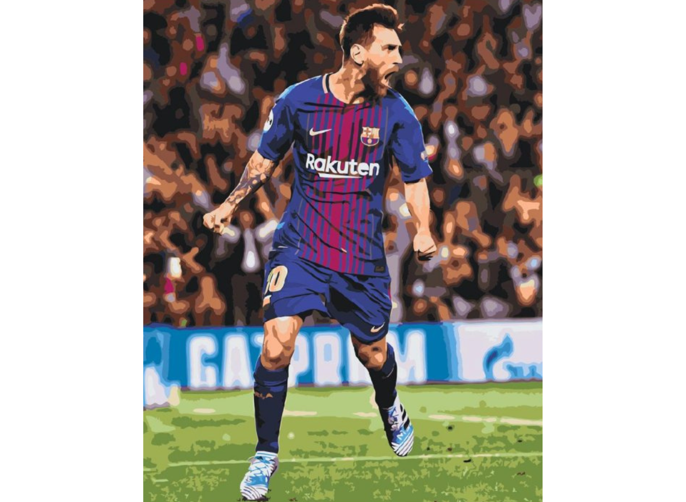 MALUJEŠ Malování podle čísel - LIONEL MESSI Rozměr: 30x40 cm, Rámování: vypnuté plátno na rám