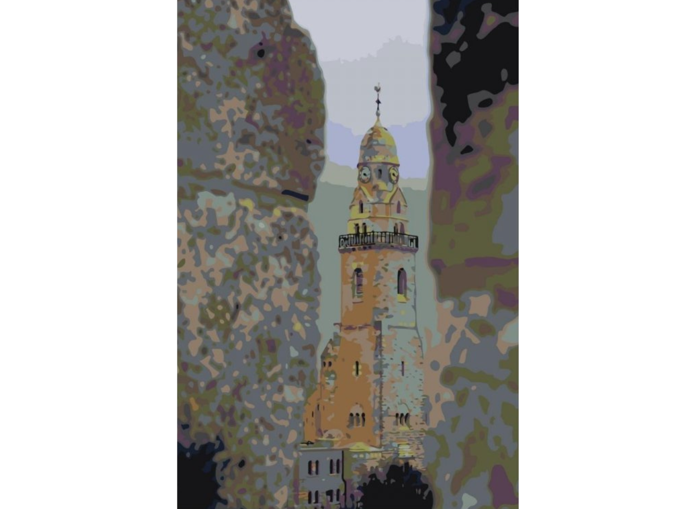 MALUJEŠ Malování podle čísel - SKALNÍ HRAD Rozměr: 40x60 cm, Rámování: bez rámu a bez vypnutí plátna