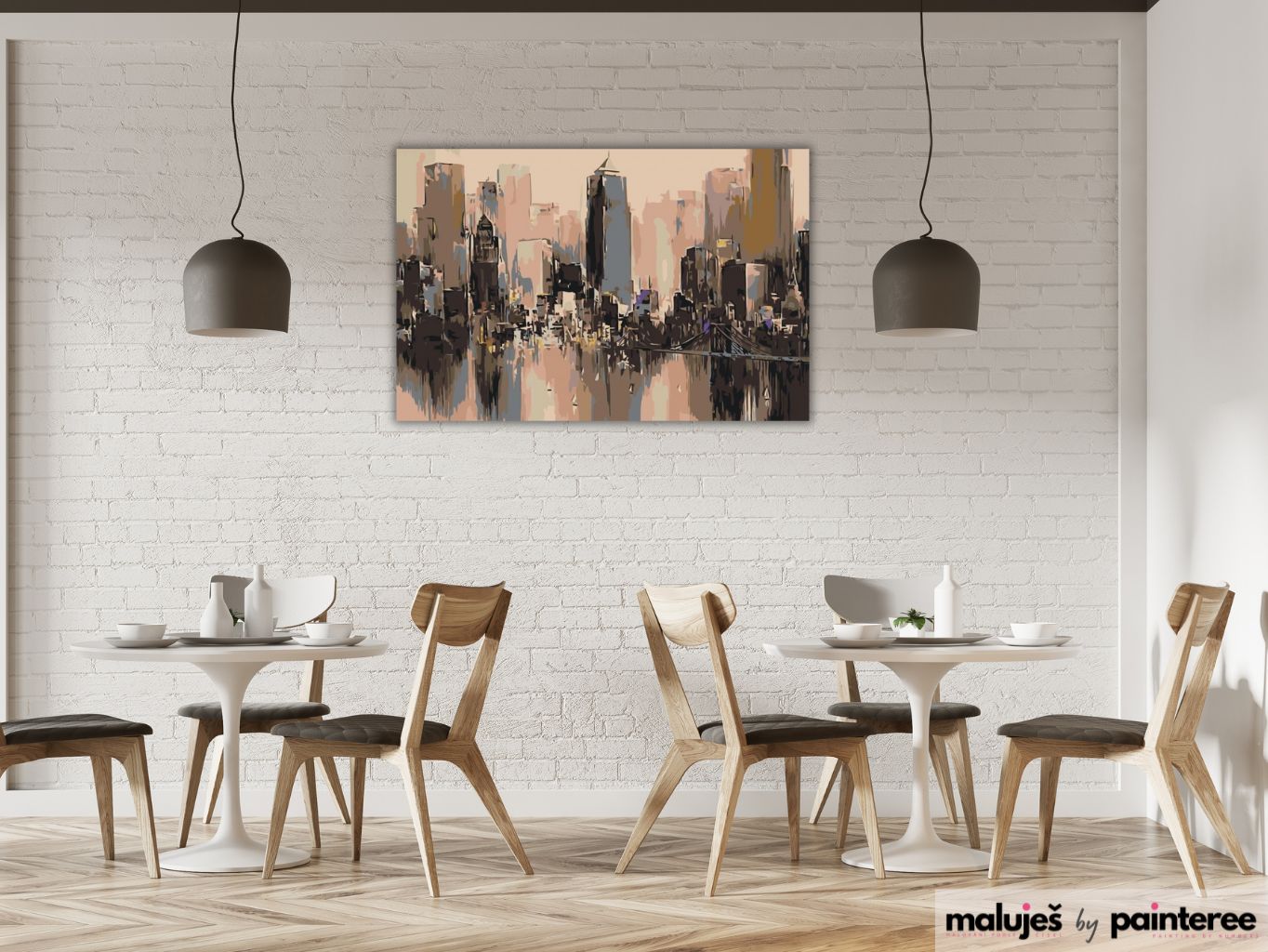 MALUJEŠ Malování podle čísel - VĚŽÁKY VELKOMĚSTA Rozměr: 80x120 cm, Rámování: bez rámu a bez vypnutí plátna