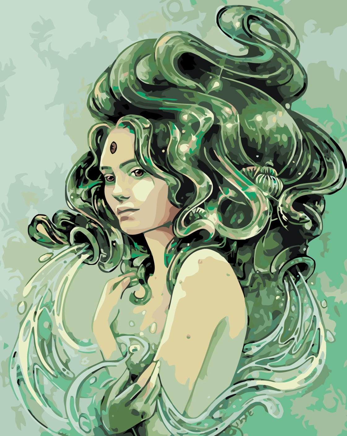 MALUJEŠ Malování podle čísel - AQUARIUS Rozměr: 40x50 cm, Rámování: vypnuté plátno na rám