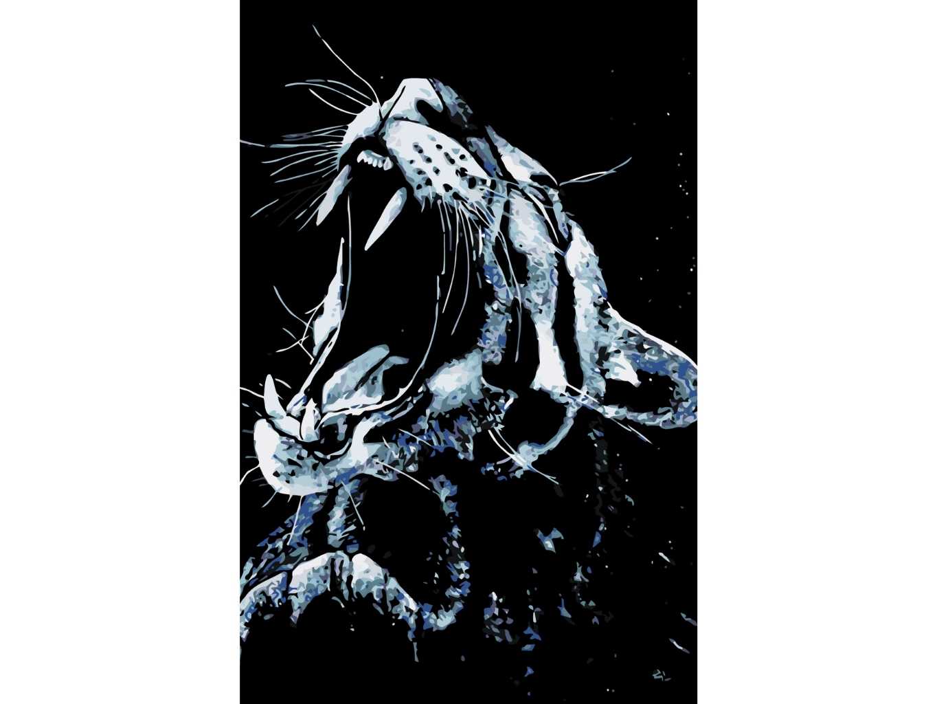 MALUJEŠ Malování podle čísel - ONDŘEJ PAVELKA - LEOPARD Rozměr: 40x60 cm, Rámování: vypnuté plátno na rám