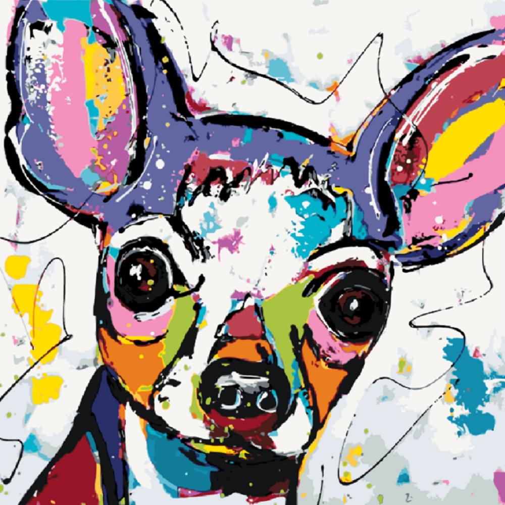MALUJEŠ Malování podle čísel - KOLOUŠEK Rozměr: 80x80 cm, Rámování: vypnuté plátno na rám