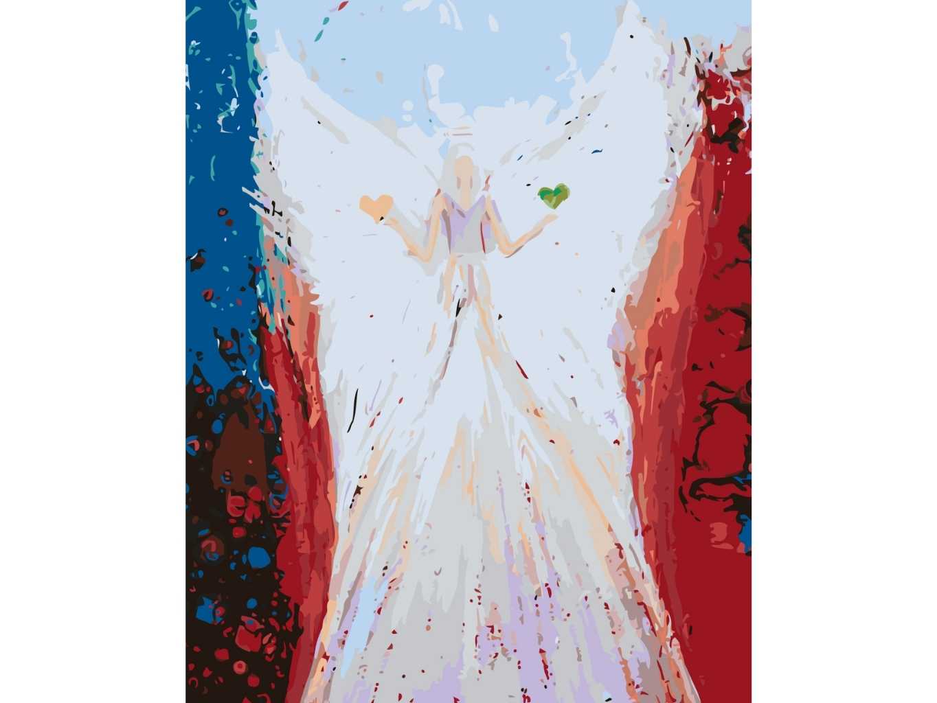 MALUJEŠ Malování podle čísel - ANDĚLÉ OD LENKY - BALANCE ANGEL Rozměr: 80x100 cm, Rámování: bez rámu a bez vypnutí plátna