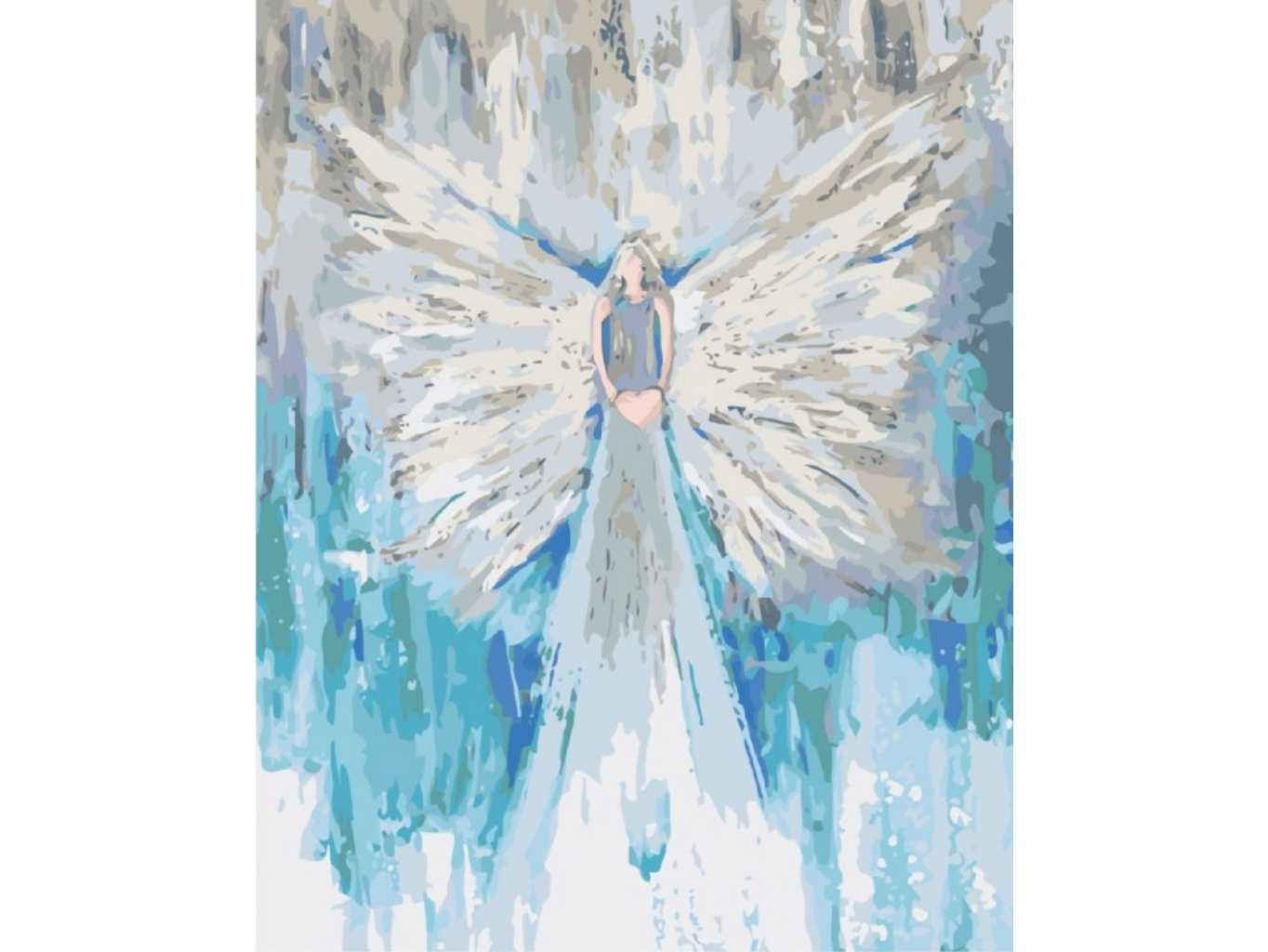 MALUJEŠ Malování podle čísel - ANDĚLÉ OD LENKY - LOVE ANGEL Rozměr: 40x50 cm, Rámování: vypnuté plátno na rám