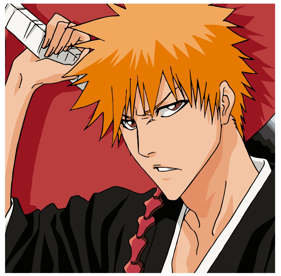 MALUJEŠ Malování podle čísel - ANIME/BLEACH 2 Rozměr: 80x80 cm, Rámování: vypnuté plátno na rám