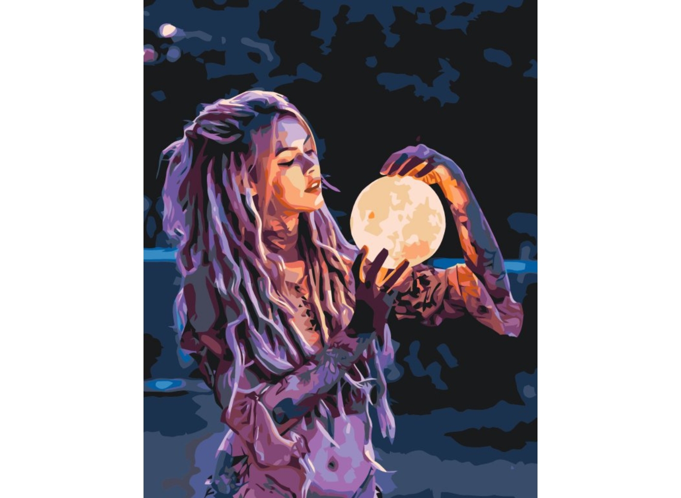 MALUJEŠ Malování podle čísel - LUNA Rozměr: 60x80 cm, Rámování: bez rámu a bez vypnutí plátna