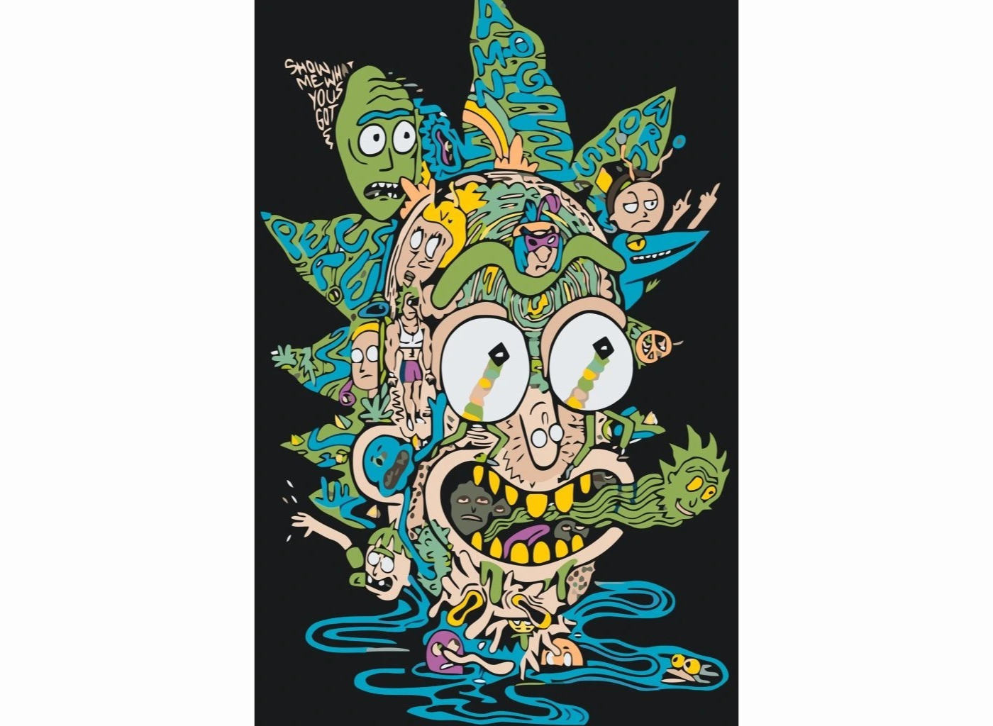 MALUJEŠ Malování podle čísel - RICK A MORTY Rozměr: 80 x 120 cm, Rámování: bez rámu a bez vypnutí plátna