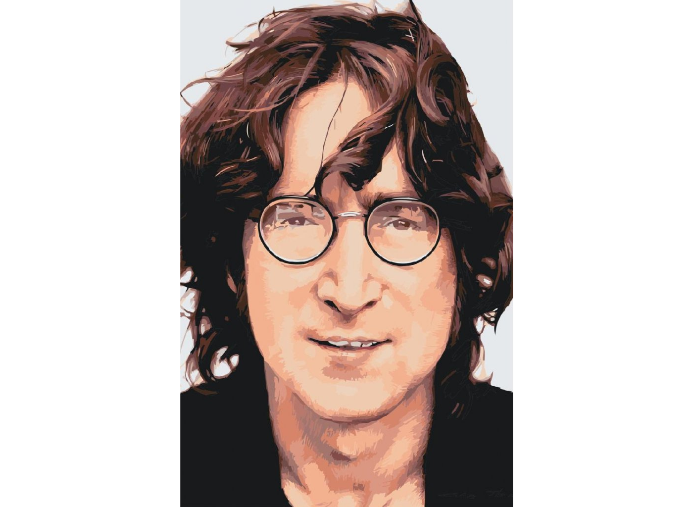 MALUJEŠ Malování podle čísel - JOHN LENNON Rozměr: 80 x 120 cm, Rámování: vypnuté plátno na rám