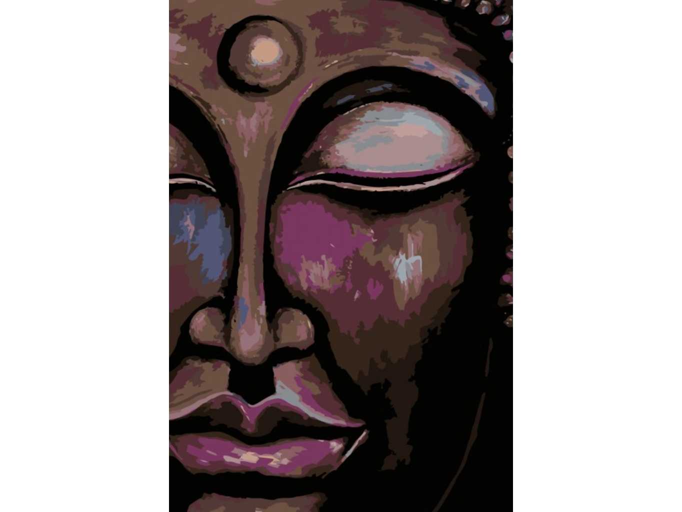 MALUJEŠ Malování podle čísel - OBRAZY OD LENKY - ZASNĚNÝ BUDDHA Rozměr: 80x120 cm, Rámování: vypnuté plátno na rám