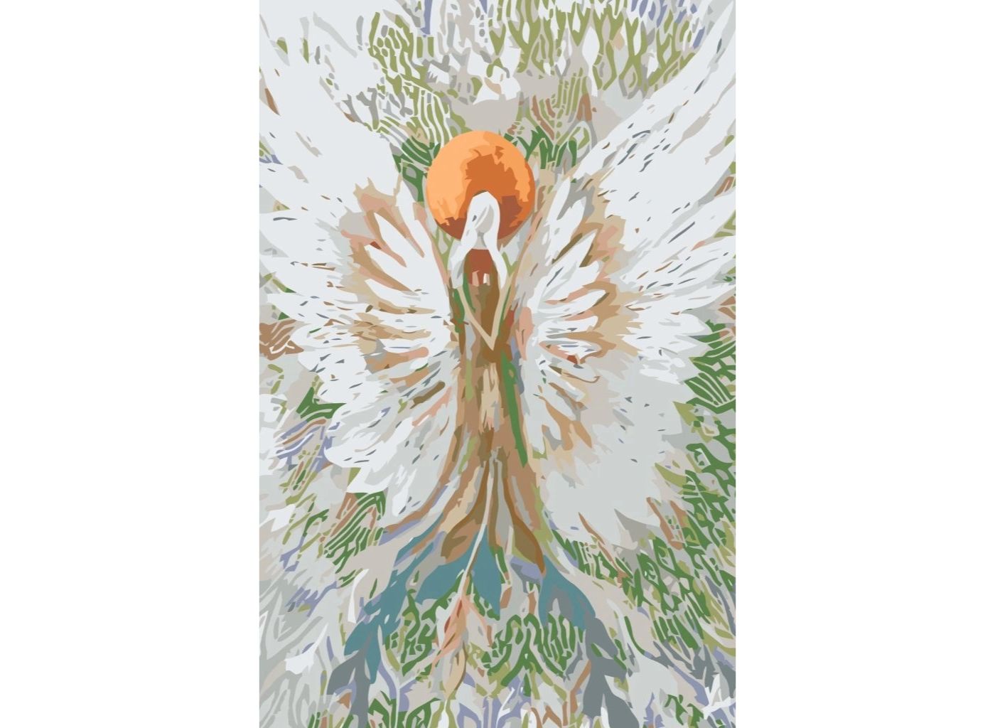 MALUJEŠ Malování podle čísel - ANDĚLÉ OD LENKY - ANGEL OF HUMILITY Rozměr: 40 x 60 cm, Rámování: vypnuté plátno na rám