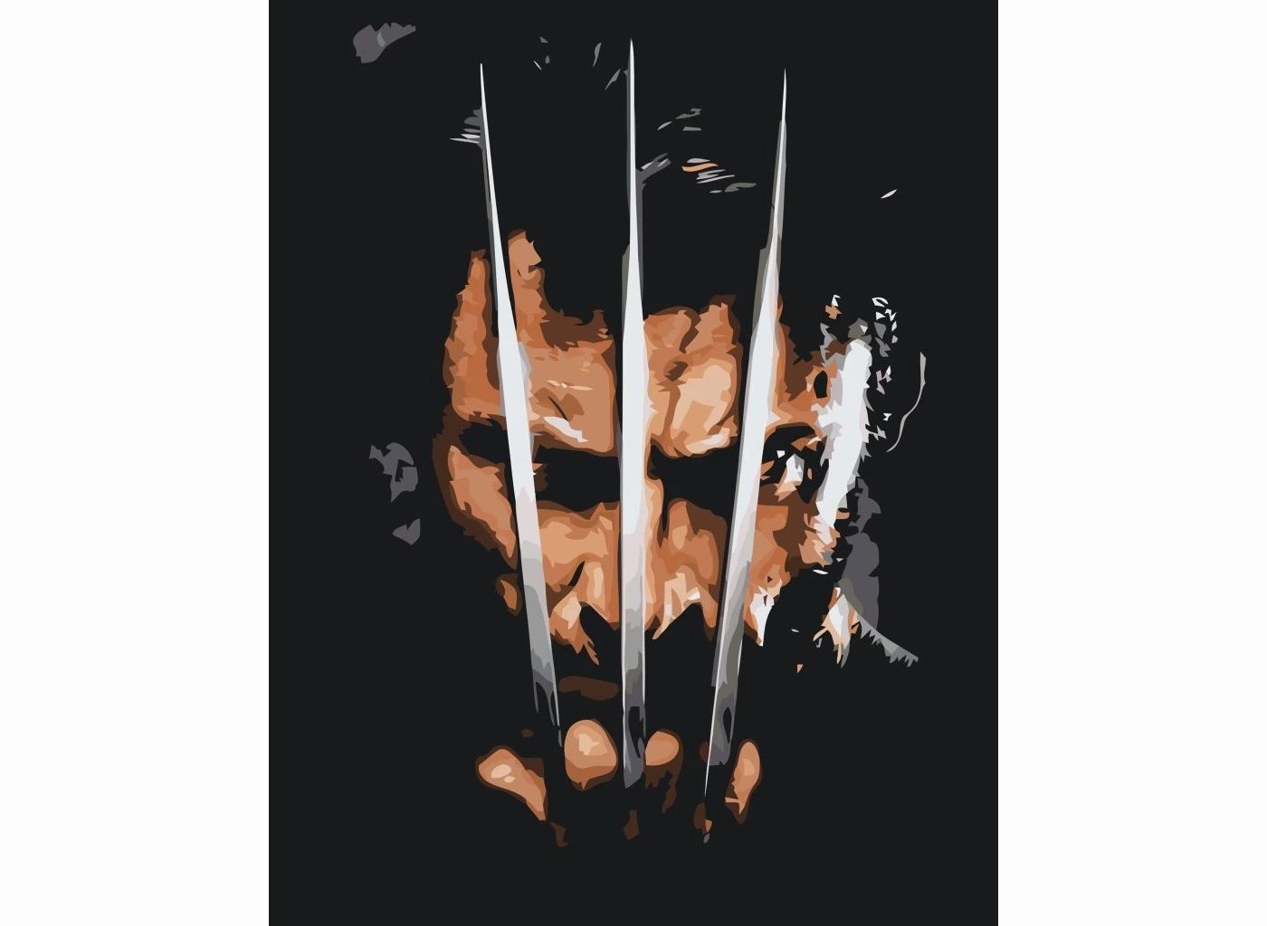 MALUJEŠ Malování podle čísel - WOLVERINE Rozměr: 40 x 50 cm, Rámování: vypnuté plátno na rám