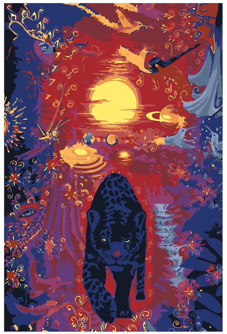 MALUJEŠ Malování podle čísel - PRALES JUNGLE Rozměr: 40x60 cm, Rámování: bez rámu a bez vypnutí plátna