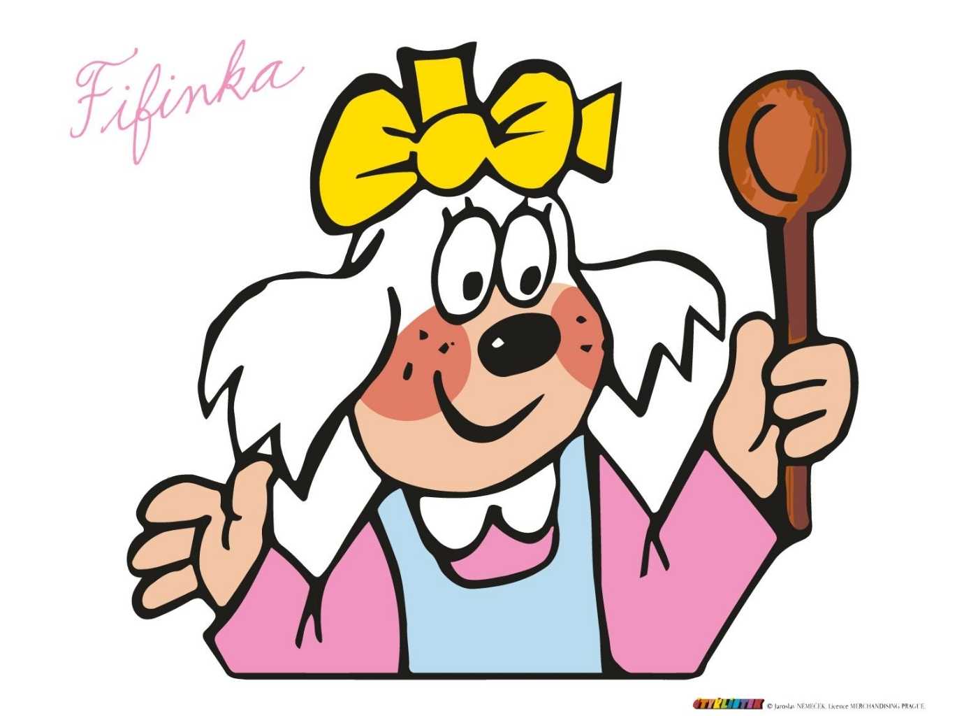MALUJEŠ Malování podle čísel - ČTYŘLÍSTEK - FIFINKA S VAŘEČKOU Rozměr: 80x100 cm, Rámování: vypnuté plátno na rám