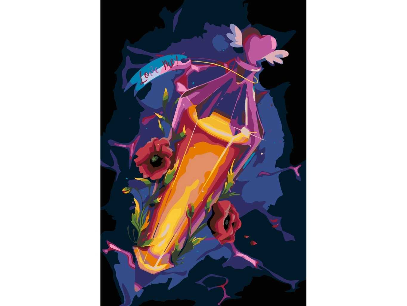 MALUJEŠ Malování podle čísel - AGNIESZKA MLECZEK - LEKTVAR LOVE ME Rozměr: 80x120 cm, Rámování: vypnuté plátno na rám