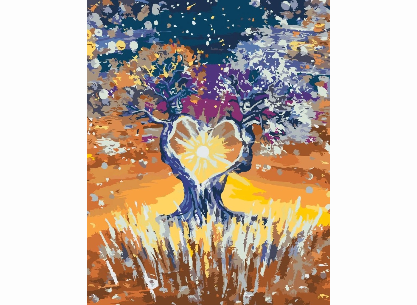 MALUJEŠ Malování podle čísel - ÚNOR by LOUISE ART Rozměr: 30 x 40 cm, Rámování: bez rámu a bez vypnutí plátna