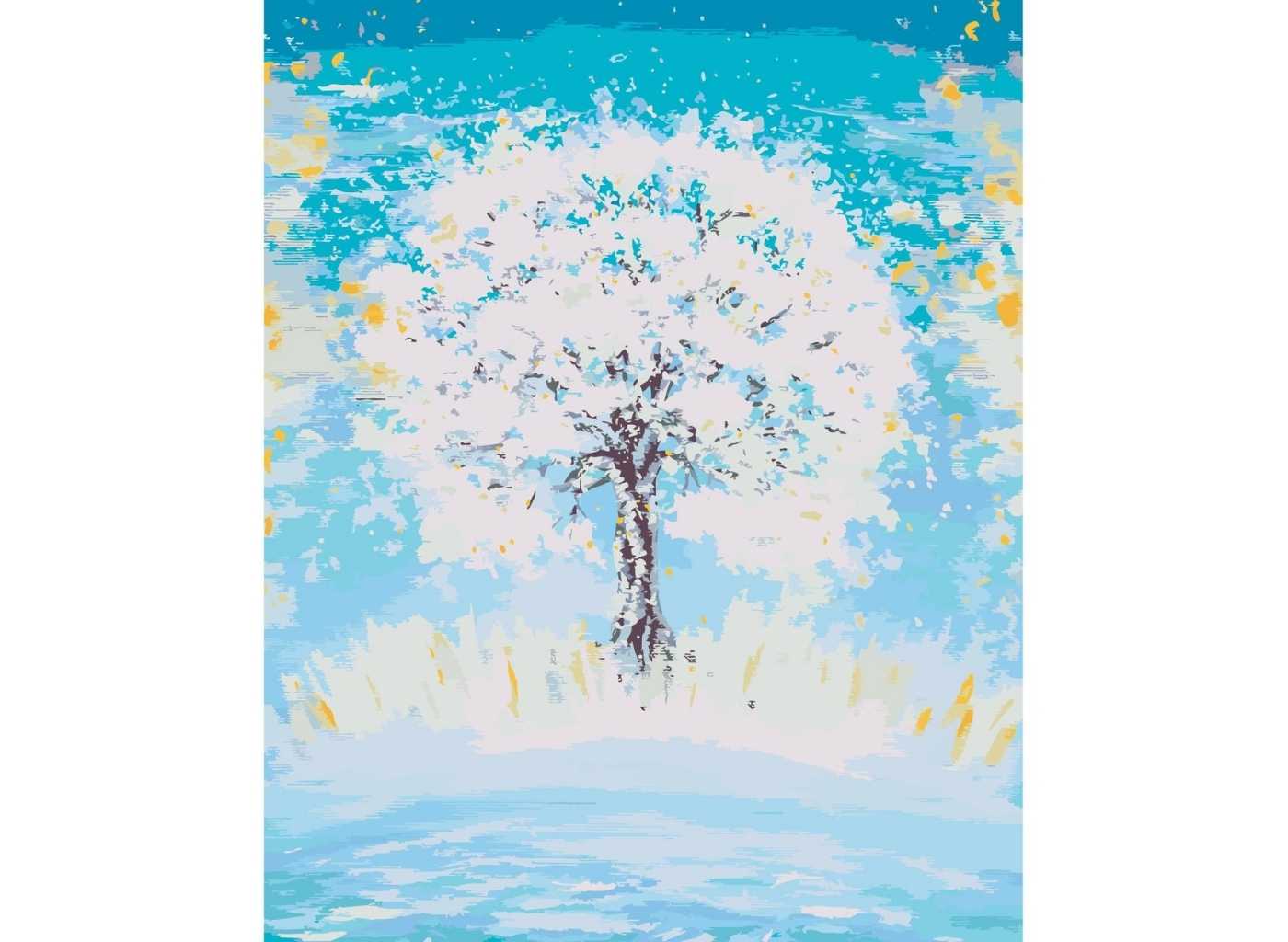 MALUJEŠ Malování podle čísel - BŘEZEN by LOUISE ART Rozměr: 80x100 cm, Rámování: bez rámu a bez vypnutí plátna
