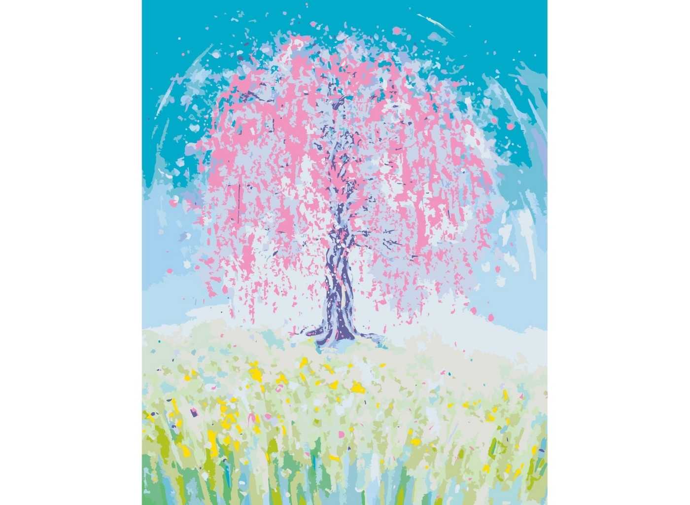 MALUJEŠ Malování podle čísel - DUBEN by LOUISE ART Rozměr: 40x50 cm, Rámování: vypnuté plátno na rám