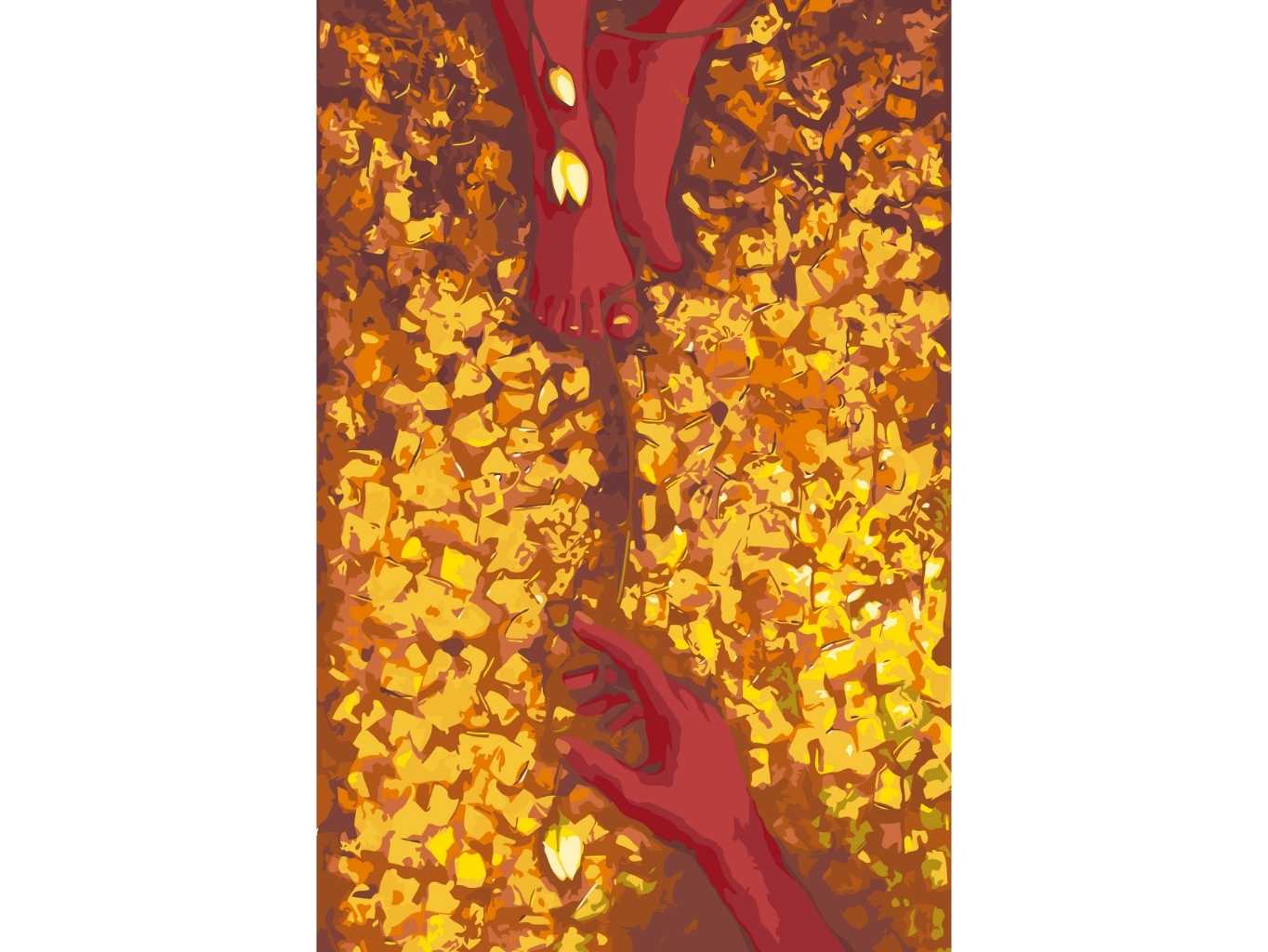 MALUJEŠ Malování podle čísel - GULISTAAN - SVÁZANÁ LÁSKA Rozměr: 60x80 cm, Rámování: vypnuté plátno na rám
