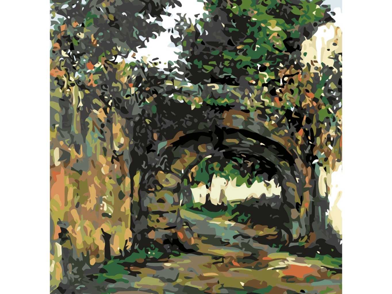 MALUJEŠ Malování podle čísel - PAUL CÉZANNE - KLENBA Rozměr: 80x80 cm, Rámování: bez rámu a bez vypnutí plátna