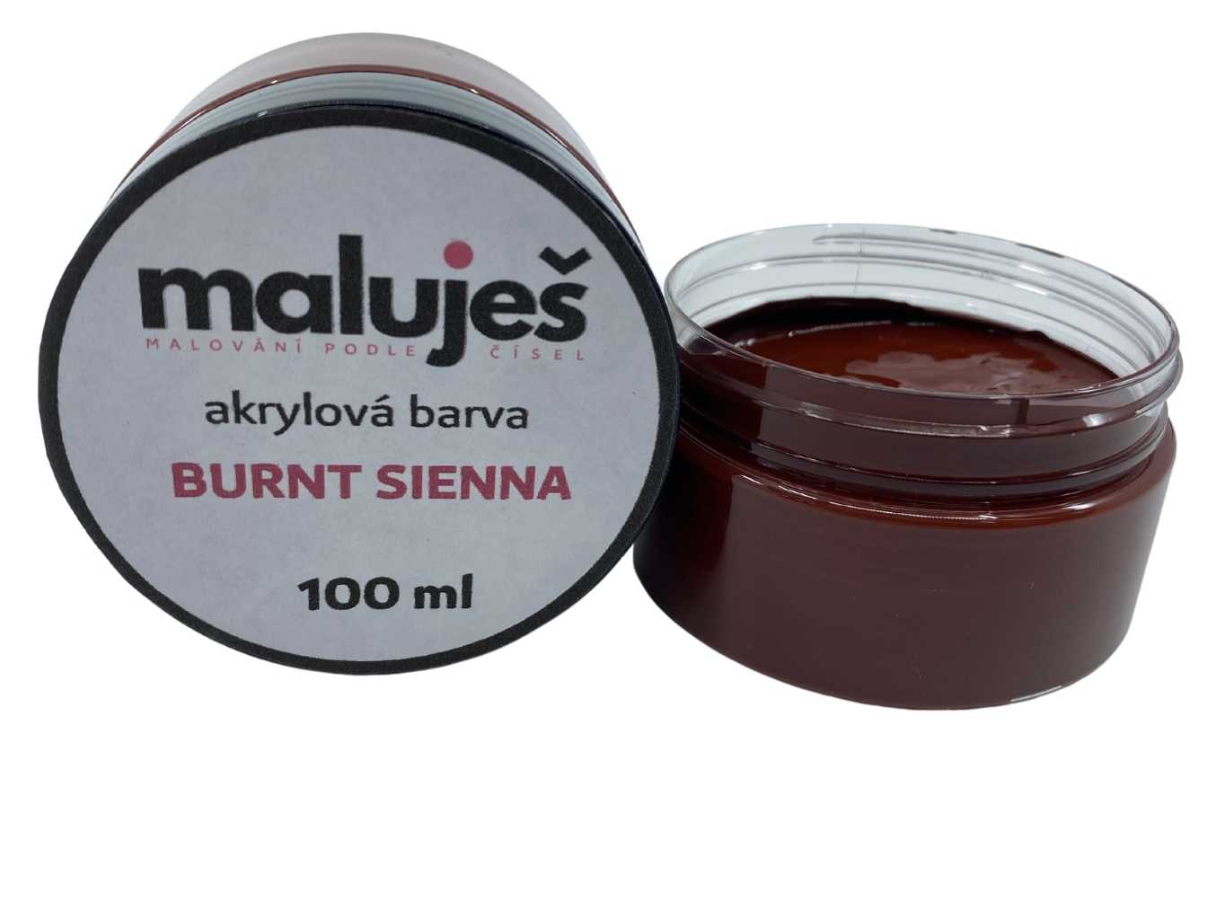 MALUJEŠ Malování podle čísel - AKRYLOVÁ BARVA - BURNT SIENNA - 100 ml