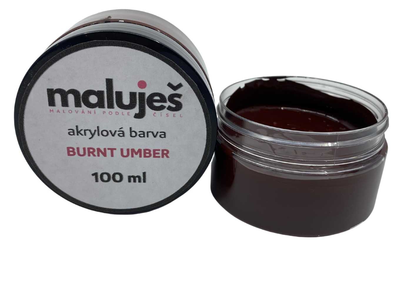 MALUJEŠ Malování podle čísel - AKRYLOVÁ BARVA - BURNT UMBER - 100 ml