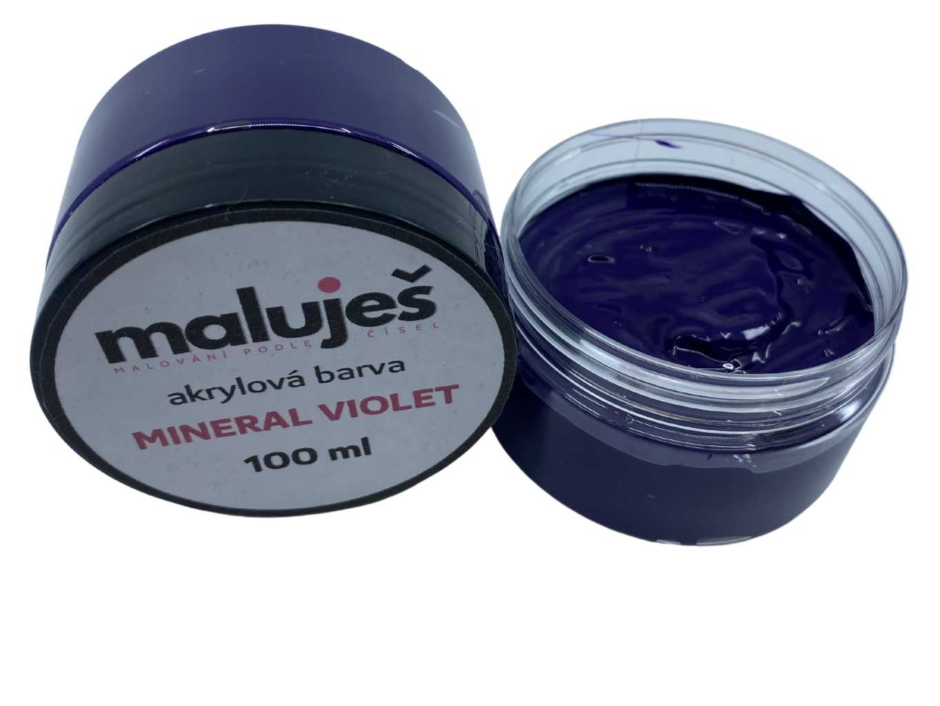 MALUJEŠ Malování podle čísel - AKRYLOVÁ BARVA - MINERAL VIOLET - 100 ml