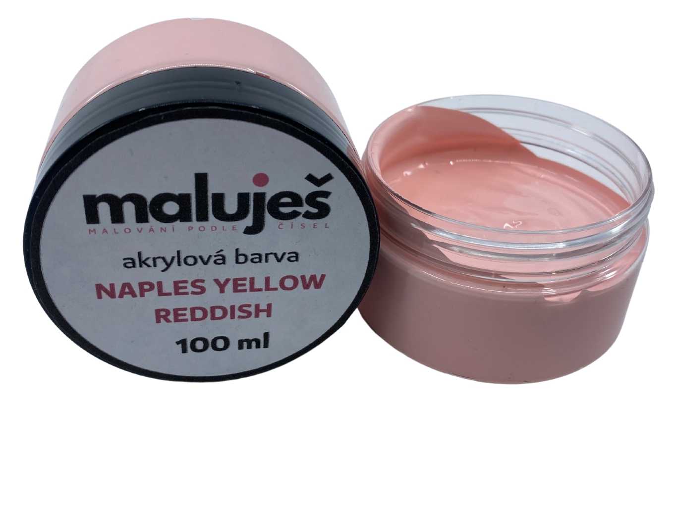 MALUJEŠ Malování podle čísel - AKRYLOVÁ BARVA - NAPLES YELLOW REDDISH - 100 ml