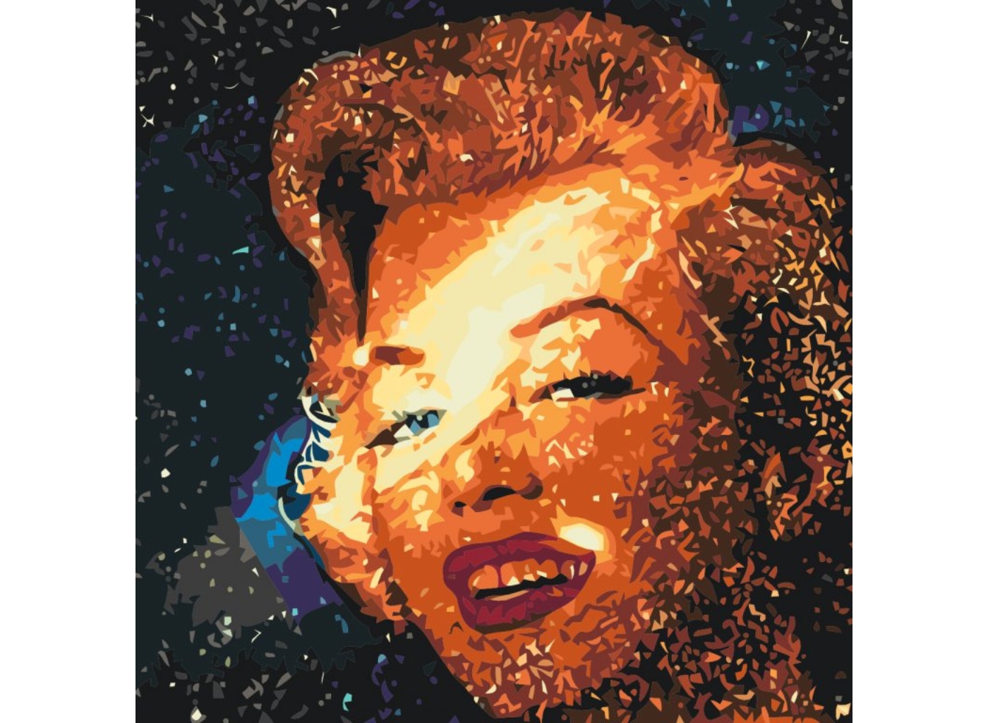MALUJEŠ Malování podle čísel - JOSHUA DAIL - MARILYN MONROE V ZÁŘI REFLEKTORU Rozměr: 80x80 cm, Rámování: bez rámu a bez vypnutí plátna