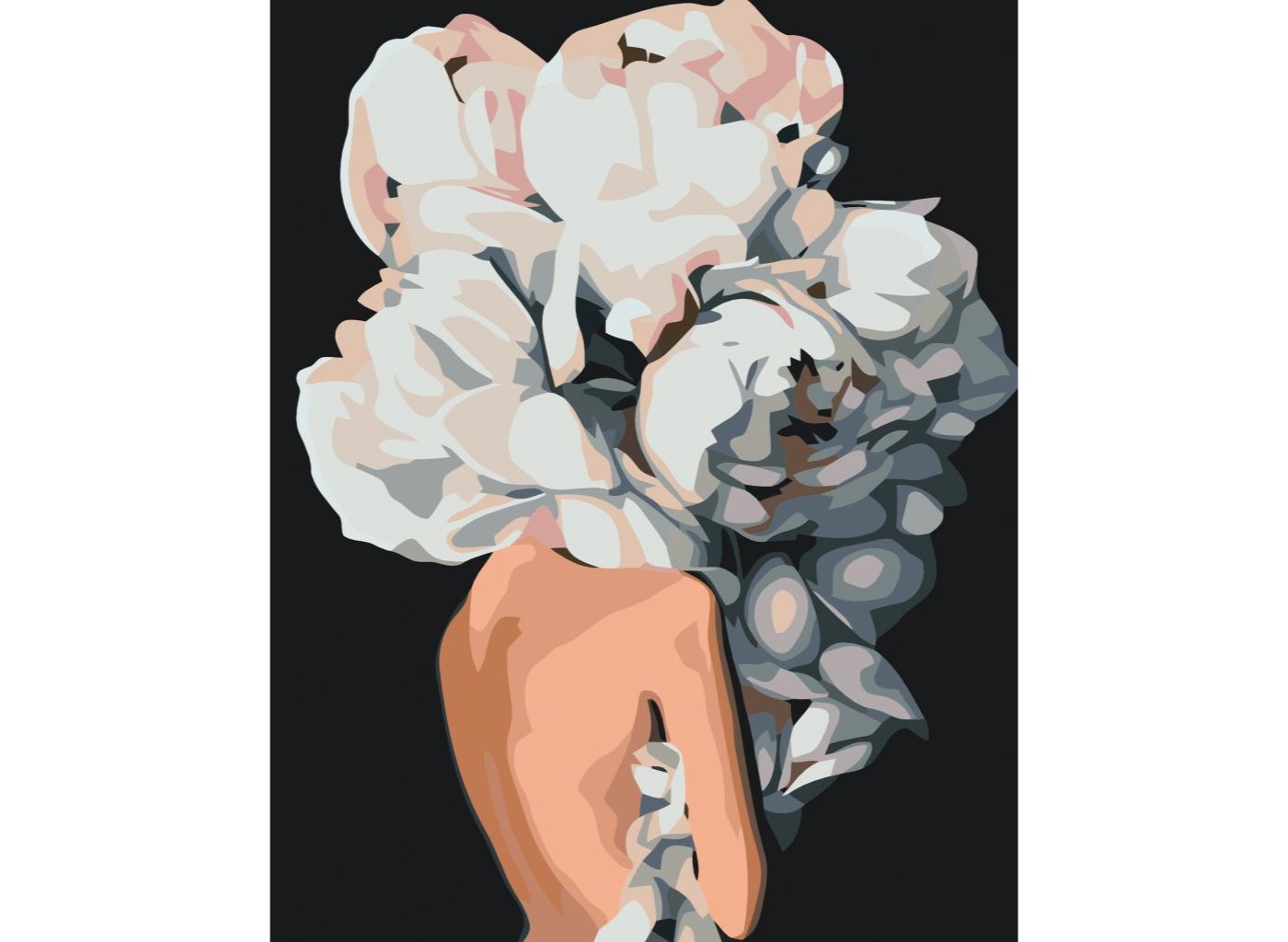 MALUJEŠ Malování podle čísel - KVĚTINOVÁ ŽENA III Rozměr: 60 x 80 cm, Rámování: bez rámu a bez vypnutí plátna