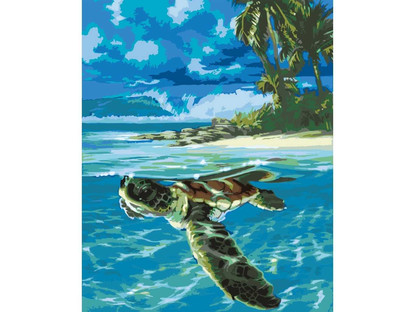 MALUJEŠ Malování podle čísel - KARETA U POBŘEŽÍ Rozměr: 80x100 cm, Rámování: vypnuté plátno na rám