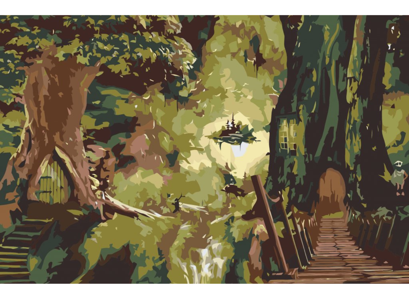 MALUJEŠ Malování podle čísel - JAKO V POHÁDCE Rozměr: 40x60 cm, Rámování: vypnuté plátno na rám